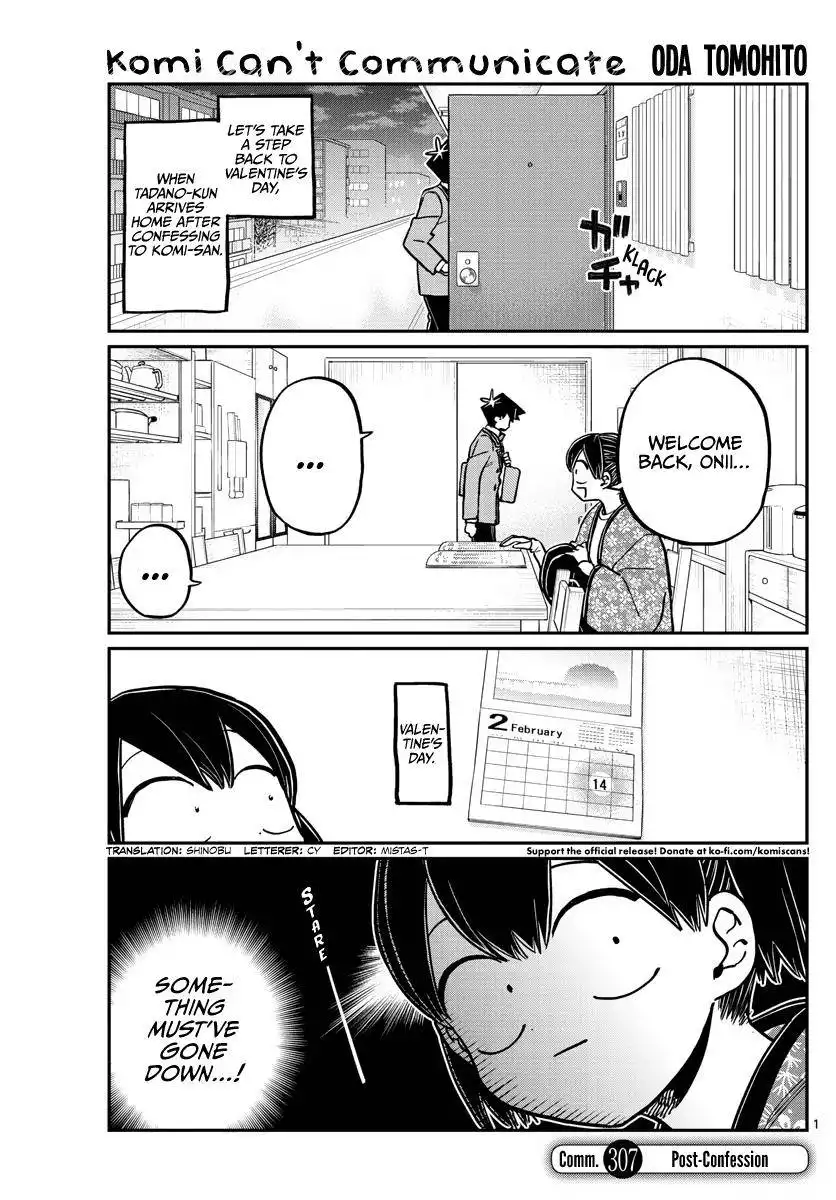 Komi-san wa Komyushou Desu Chapter 307 1